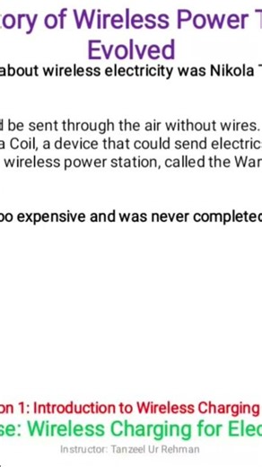 Lecture 1.3 History of Wireless Power Transfer – How It Evolved