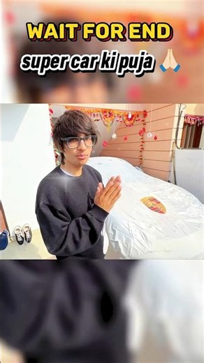 Porsche super kar ki Puja 😍 Bajrangbali ki Mandir mein #youtubeshorts​ #porsche​