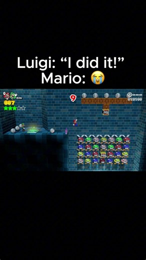 Mario Does the Work, Luigi Gets Credit in Super Mario 3D World #mario #nintendoswitch #nintendo