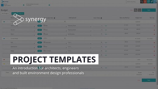 Using Synergy - Introducing project templates