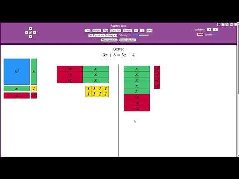 Solving a linear equation with unknowns on both sides