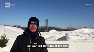 Get lost in this giant snow maze in Canada