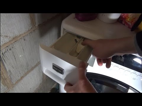 How to Tip #82 : remove & clean a detergent dispenser on a Whirlpool / Maytag washing Machine