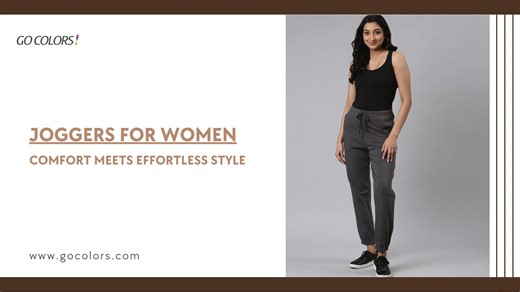Trendy & Comfortable Joggers for Women | Go Colors