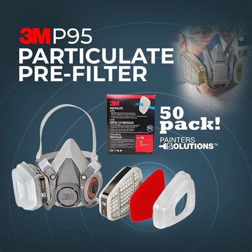 3M P95 Particulate Filters are used for paint spraying, solvents and pesticides. Designed to use with 3M 501 Filter Retainer on 3M 5000 Series Respirators and 6000 Series Cartridges only. 3M P95 Particulate Filter is a great choice in respiratory protection for the professional. This and more 3M products available 👇 🖥️ | www.painterssolutions.com 📦 | Fast Shipping Nationwide . . . . #painterssolutions #prefilter #3mrespirator #pintor #repairtools #painterstools #paintlife #paintersnation | Pa