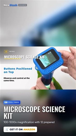 A Microscope Kit Kids Can Use In 1 Minute 🔬