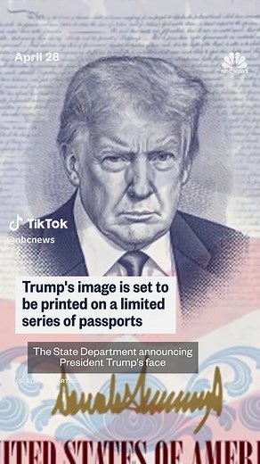 A series of U.S. passports with a large image of President Trump on the inside cover will be issued this year as part of the country's 250th anniversary, the State Department announced.