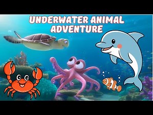 Underwater Animal Adventure 🐠 | Learn Sea Animals for Kids