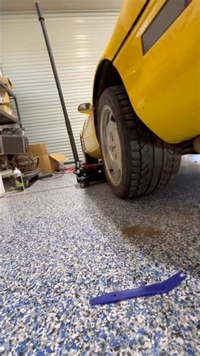 C4 Corvette Rear Tire Removal. #cars #corvette #sportscar #fixing