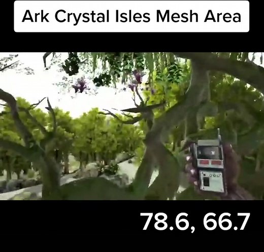 Posting some crystal isles spots #ark #arksurvival #followformorevideo #foryou #gaming #fyp #rathole #map #trending #followmytwitch #mesh #crystalisles #grind