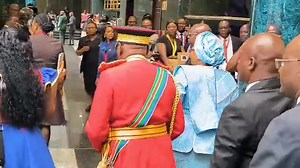 The arrival of the president elect and spouse. State House Namibia 🇳🇦 | NBC Omurari FM