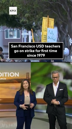 Teachers in the San Francisco Unified School District began striking Monday after the union and district were not able to reach a deal over the weekend. The labor stoppage is the first in SFUSD history in nearly 50 years. | KPIX CBS San Francisco Bay Area