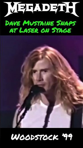 Dave Mustaine Snaps at Laser on Stage 😡 Woodstock ’99 Meltdown #DaveMustaine #Megadeth #Woodstock99