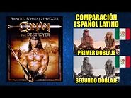 Conan, El Destructor -1984- Comparación del Doblaje Latino Original y Redoblaje - Español Latino