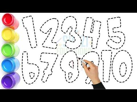 How to Draw Numbers 1 to 10 Easy Step by Step for Kids