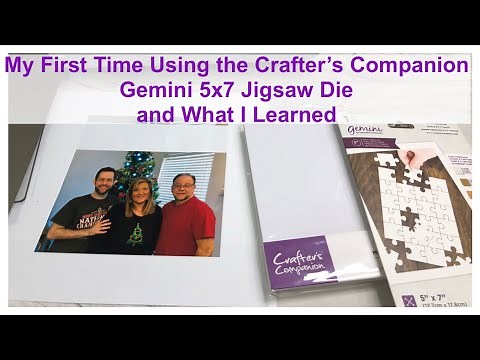 My First Time Using the Crafter’s Companion Gemini 5x7 Jigsaw Die and What I Learned