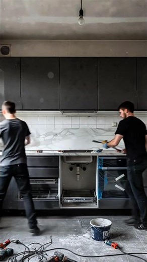 AI Kitchen Renovation Transformation | Before & After Futuristic Design | The Renovation Lab