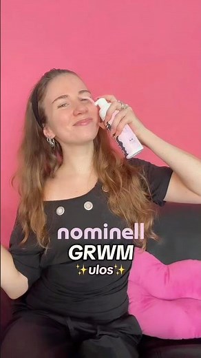 GRWM ulos! Eka kasvojen pouhdistaminen ja kosteutus Nominellin tuotteitta. 🩷🤍
