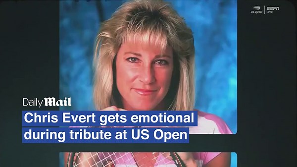 Chris Evert gets emotional after tribute at the US Open