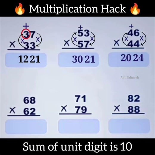 “Unit Digit = 10 😳🔥 Multiplication Hack in 5 Sec!” #mathtricks #multiplication #shorts #aptitude #yt