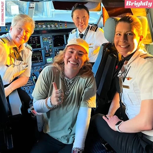 58K views · 283 reactions | An up-and-coming pilot Emma Bryan was brought to tears when she met the three inspiring women piloting her Delta flight. ✈️❤️ https://gma.abc/3MJA1tA | Good Morning America | Facebook