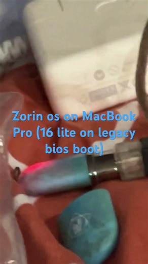 No joke worlds first person to boot Linux through legacy bios on MacBook Pro