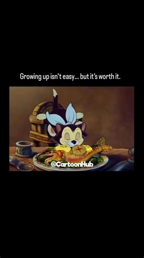 Cartoon Hub on Instagram: "In 1940, Pinocchio became one of Disney’s most powerful early films — not just because of its animation, but because of the message at its heart. It’s the story of a wooden puppet who wants one simple thing… to become real. Pinocchio leaves Geppetto’s workshop full of innocence and excitement, only to learn that the world outside is full of temptations, shortcuts, and people who promise you everything while taking everything from you. Jiminy Cricket tries to guide him,