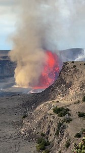 322K views · 11K reactions | HAPPENING NOW! episode 32 at kilauea kicked off this morning 9-2-25 with some HIGH LAVA FOUNTAINS! lots of tephra flying around but if you can get here today.. its a GOOD ONE ❤️✨﫶 #volcano #kilauea #eruption #episode32 #happeningnow #kilauea #worldnews #hawaii | Kelli Veras | Facebook