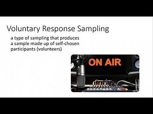 109 Sampling Design: Voluntary Response Sampling
