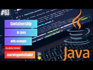 what is containership in java | composition in java | #java | #oop