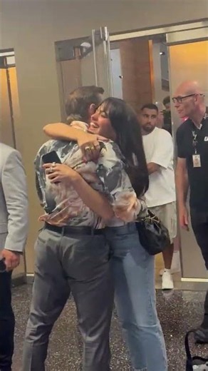 Conor McGregor meets Nina Drama for the first time at UFC 329 Media Day