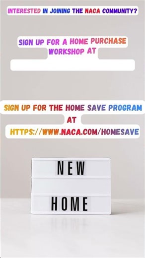JOIN THE NACA COMMUNITY