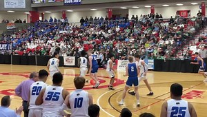 16K views · 323 reactions | Whoaaaa!!! Deng drives the lane and goes airborne for the hard 2!! | Four Winds Sports | Facebook