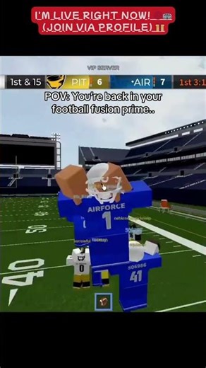 JOIN NOW! I'M LIVE RIGHT NOW! 🔴🏟️ FF2 PRO GAMEPLAY #Shorts #footballfusion2 #roblox #nflfootball