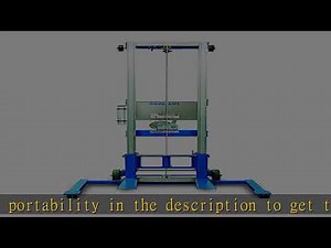 Genie Lift, GL- 10, Straddle Base, Heavy-Duty Aluminum Manual Lift, 350 lbs Load Capacity, Lift Hei