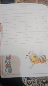 Circle the largest number and tick the smallest number in each ... | Filo