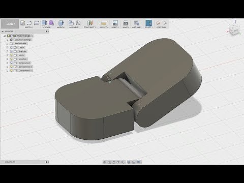 3D Printable Hinge in Fusion 360 tutorial