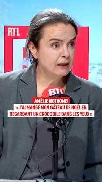 Amélie Nothomb: "I ate my Christmas cake while staring intently into the eyes of a crocodile."
