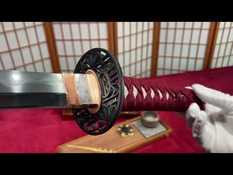 Hand-Forged Folded Steel Clay-Tempered Wakizashi Japanese swords