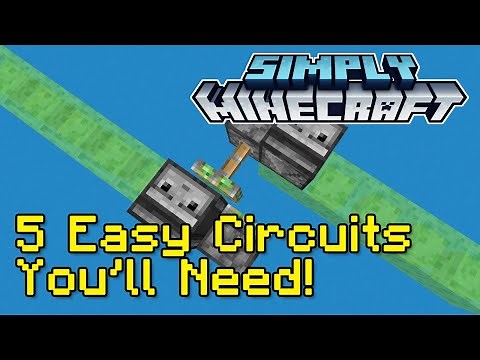 5 Easy Redstone Circuits Tutorial | Simply Minecraft (Java Edition 1.17/1.18)