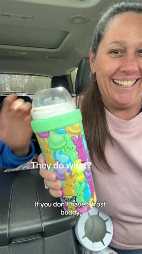 Frost Buddy To Go Buddy that keeps drinks cold for 24 hours and hot for 8 while even keeping ice cream frozen so you’re not dealing with melted drinks or wasted treats on the go @Frost Buddy