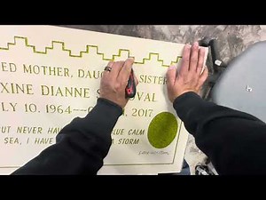 How to Prep and sandblast a granite headstone.