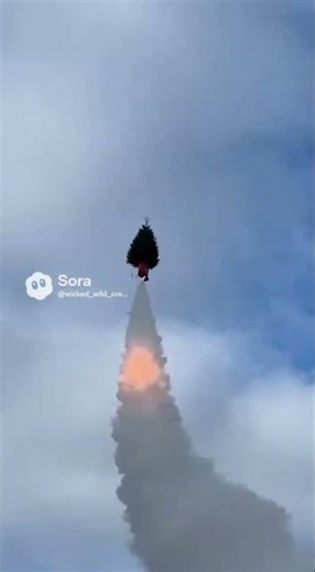 Christmas tree launcher! #funnyshorts