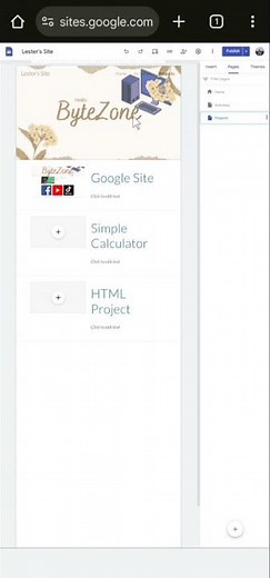 Google Site Tutorial