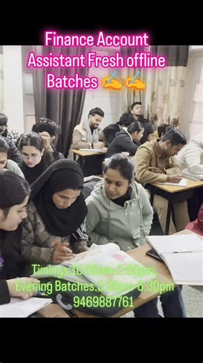 ज्ञान Gurukul | Gyaan Gurukul on Instagram: "Finance Account Assistant Fresh offline Batches starts Today. Timings Available: Morning and Evening Book your Demo slot Today. Visit our Branch opposite science college canal Road Jammu 📞 9469887761. #jkssb #financeaccountsassistant #NewBatch"