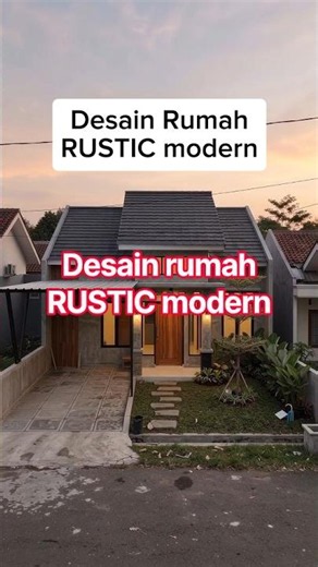 Desain Rumah Rustic Modern dilahan 8 x 14 M #civilengineering #short #shortvideo #inspiration