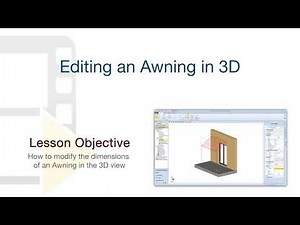Tutorial Edificius - Editing an Awning in 3D - ACCA Software