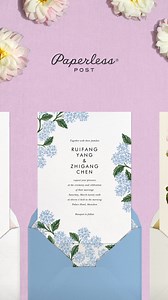 Celebrate new beginnings with beautiful invitations for a spring garden wedding full of florals in bloom. | Paperless Post