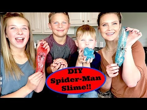 DIY Spider Man Slime!!