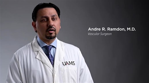 September is Aortic Aneurysm Awareness Month, a reminder of the importance of early detection and treatment. In this video, Andre R. Ramdon, M.D., Vascular Surgeon, explains how aneurysms can be managed before they become life-threatening. At UAMS Health, our vascular specialists provide the most complete care—from monitoring and screenings to advanced stent procedures and complex surgeries. With the latest technology, we’re helping patients live longer, healthier lives with less recovery time. 